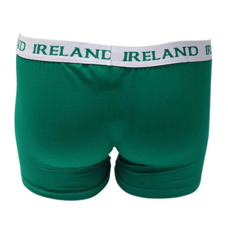 Boxer Shorts With Cheeky Leprechaun And Luck Of The Irish Print  Green Colour