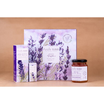 Purple Cloud Pure Natural Lavender Unique Collection Gift Box