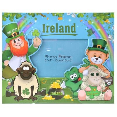Photo Frame With Various Funny Irish Characters 15 x 10cm