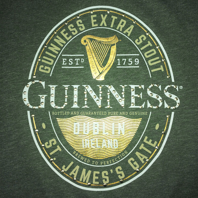 Ladies Guinness Official Merchandise Green T-Shirt