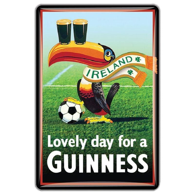 Guinness Official Merchandise Quality Epoxy Magnet With Toucan With Ball Design