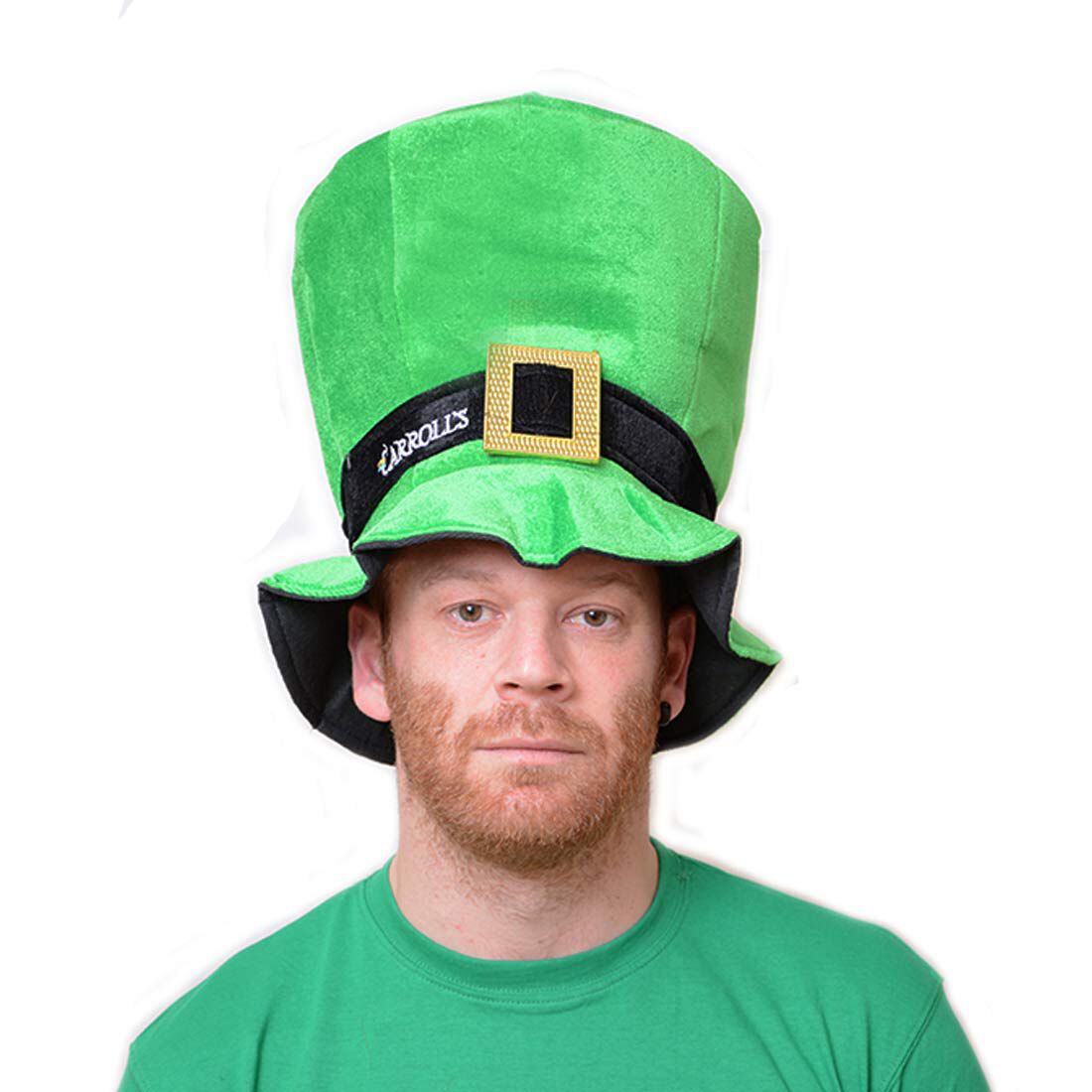 Bowler Hat w/Shamrocks St Patricks Day Ireland Irish 6/12/18/24 Green Felt Top 