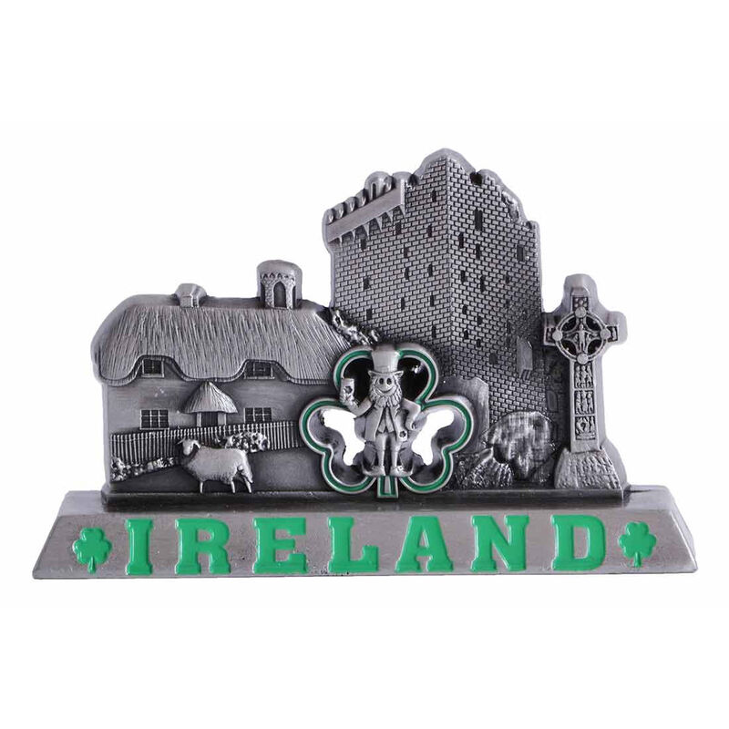 Ireland Designed Metal Ornament With Famous Icons and Landmarks