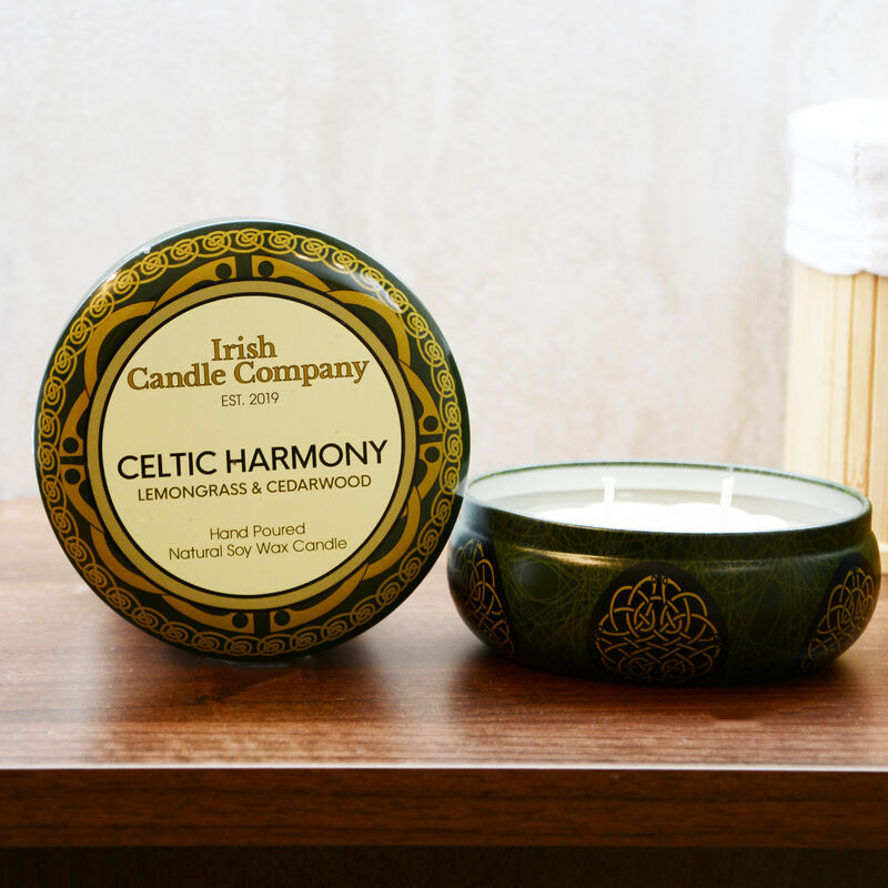 Celtic Harmony Large Lemongrass And Cedarwood Natural Soy Wax Candle
