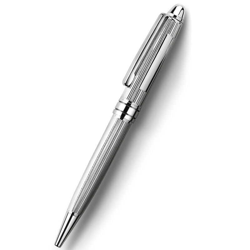 Ribbed Top Ball Point Pen