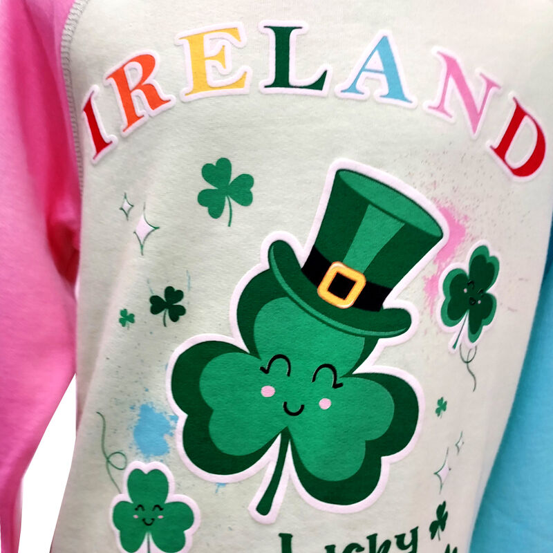Kids Lucky Charm Ireland Colorful Sweatshirt