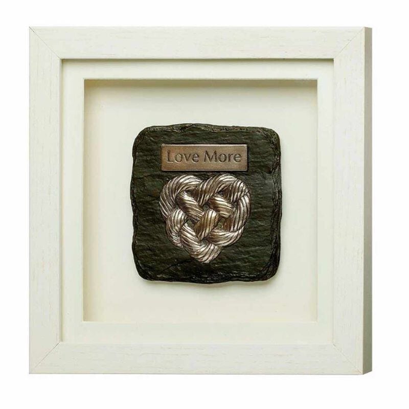 Framed Bronze Heart Design With Love More Text