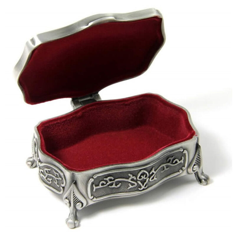 Mullingar Pewter Ring Box With Claddagh Pattern