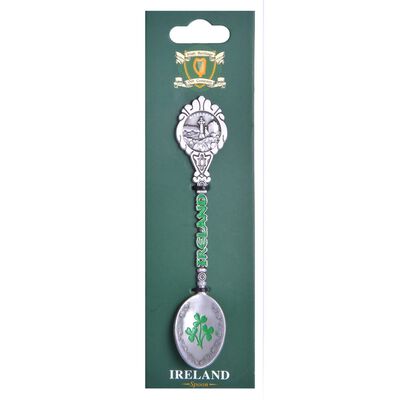 Ireland College Collectible Spoon With Ireland Sign And Shamrock Design