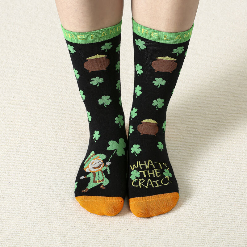 Green Feet What's The Craic Socks