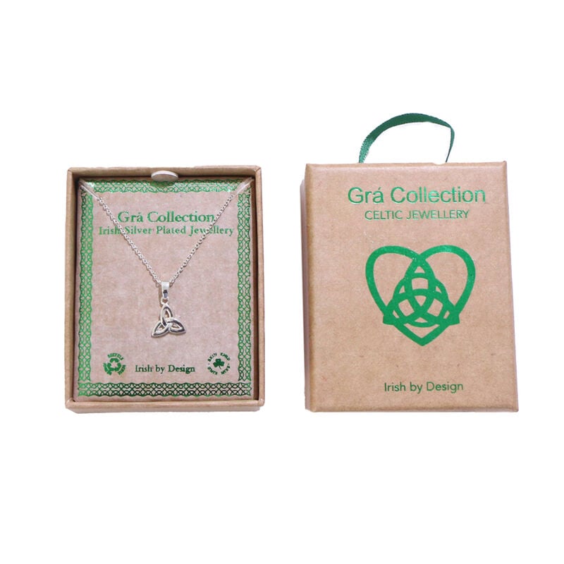 Grá Collection Silver Plated Trinity Knot Pendant