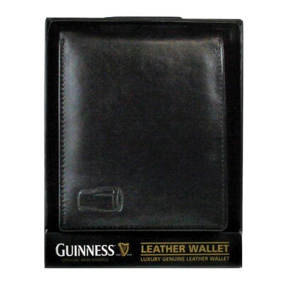 Guinness Black Classic Leather Credit Card and Notes Wallet