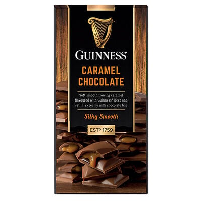 Guinness Milk Chocolate and Caramel Bar  90G
