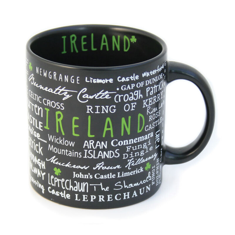 Ceramic Mug With Ireland Graffiti Style Print