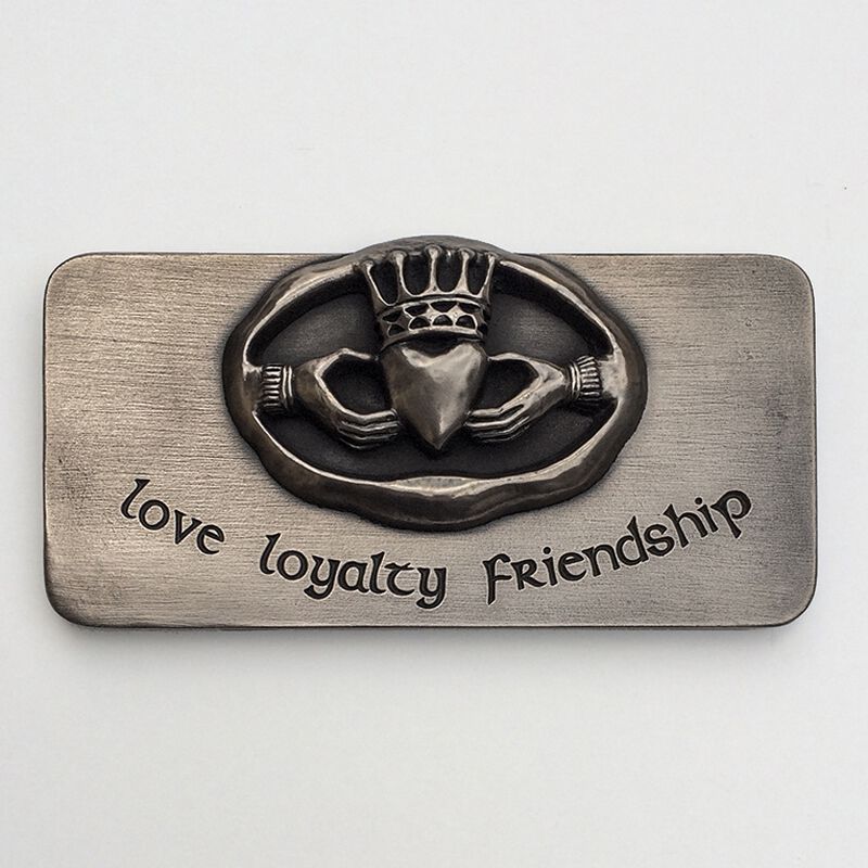 Claddagh Love  Loyalty And Friendship Plaque  20cm X 11cm