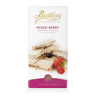 Butlers Creamy White Chocolate Bar With Tasty Mixed Berries