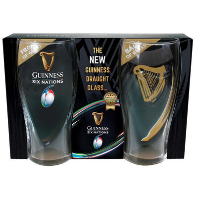 Guinness Six Nations Two-Pack Pint Glasses