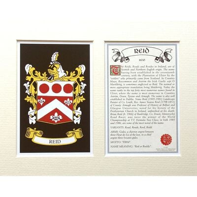 Heraldic Mounts With Family Coat Of Arms  The County Crest And Souvenir Title
