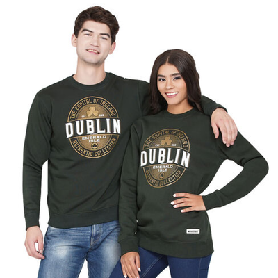 Capital Dublin Unisex Sweater  Forest Green