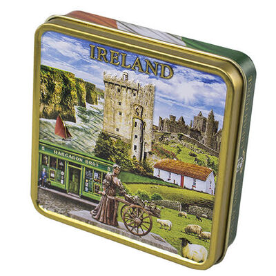 Luxury Dairy Cream Irish Fudge With Ireland Montage Designed Tin  100G