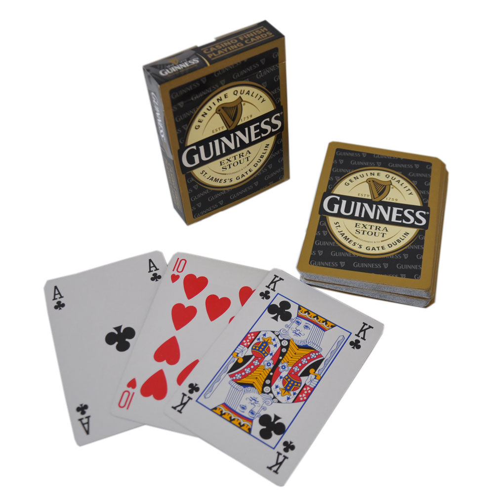 2 packs Guinness Poker chips and playing cards 