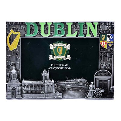 Dublin Designed Metal Picture Frame  6” X 4”