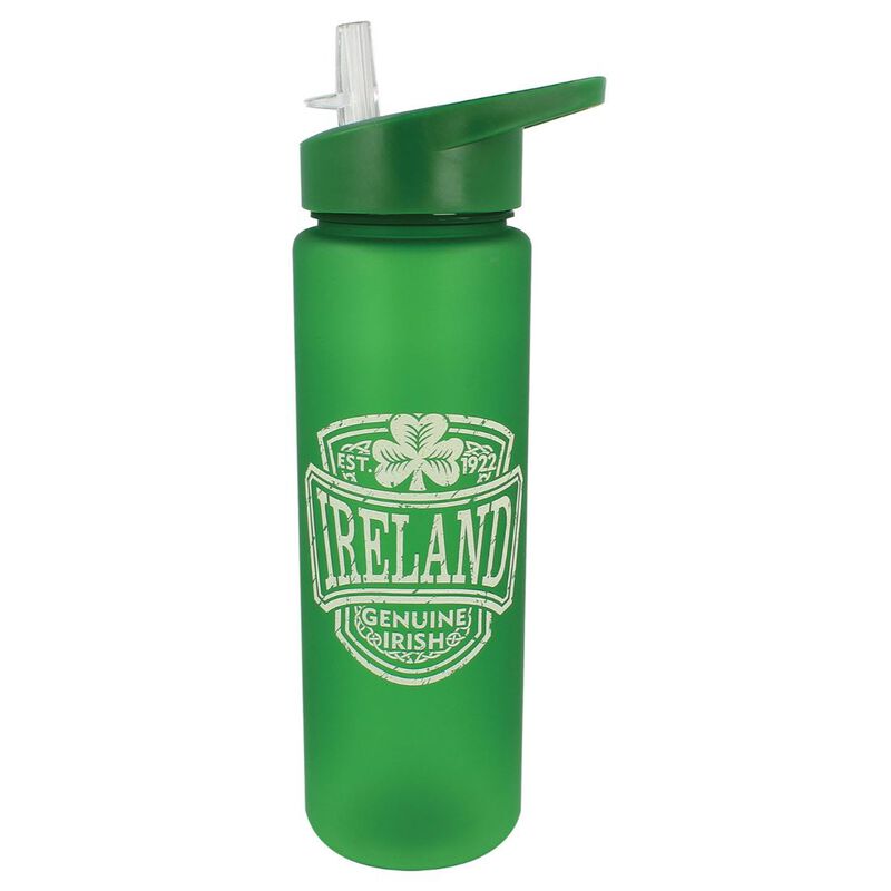 Genuine Irish Ireland College Water Bottle Plastic With Irish Crest