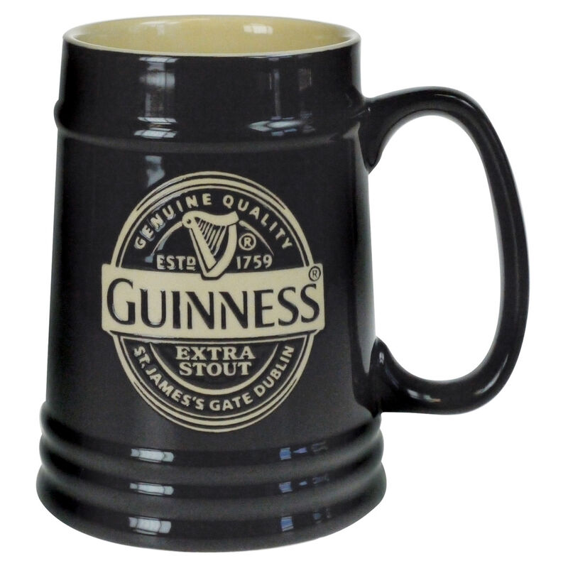 Guinness Black Ceramic Tankard Label