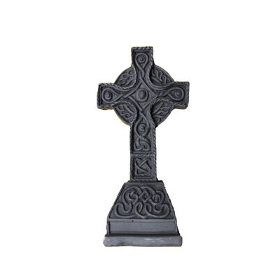 5” Standing Turf Decoration Celtic Cross With Trinity Knot Design
