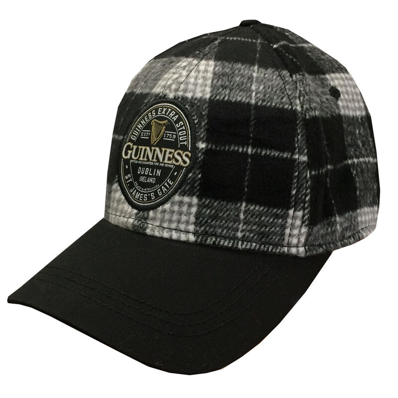 Guinness Woven Checks Base Ball Cap 