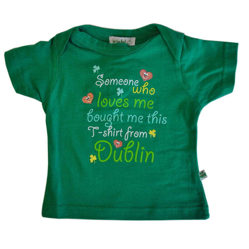 Someone Loves Me Babies Green T-Shirt