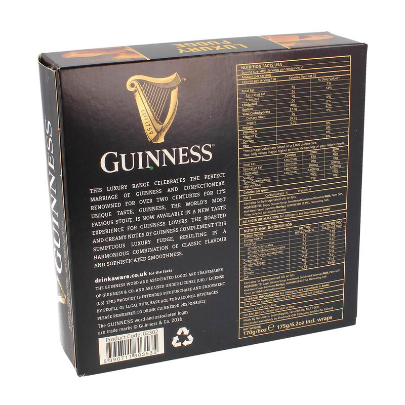 Guinness Luxury Fudge Box Of Sweets  Individually Wrapped  170G
