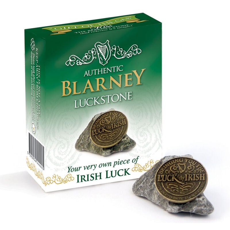 Blarney Stone With Good Luck Coin