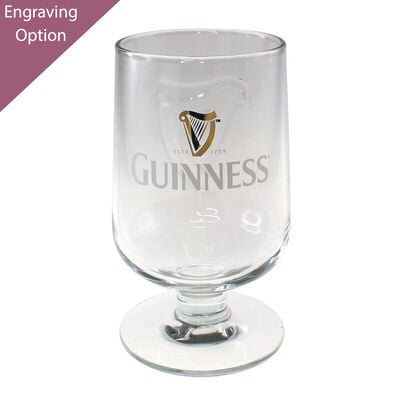Guinness Embossed Stem Glass