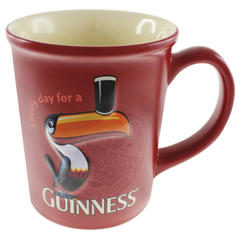 Guinness Large Toucan Embossed Mug - Red