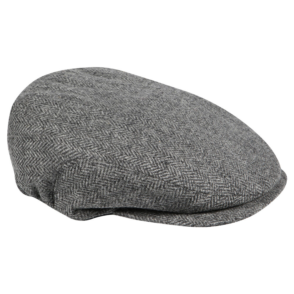 Quiet Man Irish Designed Grey Tartan Designed Flat Cap 