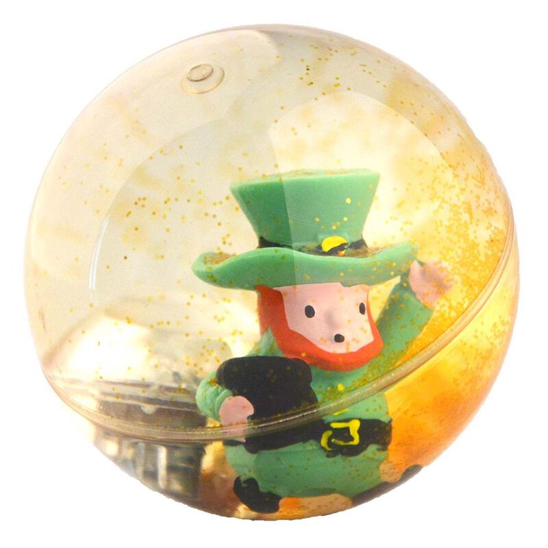 Leprechaun Big Led Bouncy Ball With Colourful Lights And Sequins