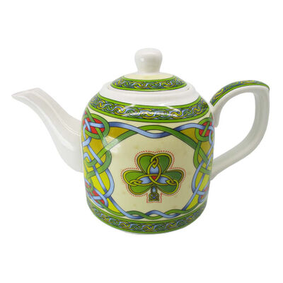 Ireland Shamrock & Celtic Weave Designed Bone China 0.65L Teapot