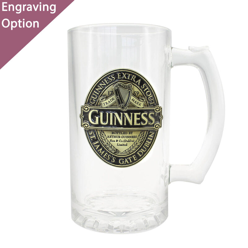 Official Guinness Bronze Ruby Red Pewter Tankard With Engraving and Gift Box