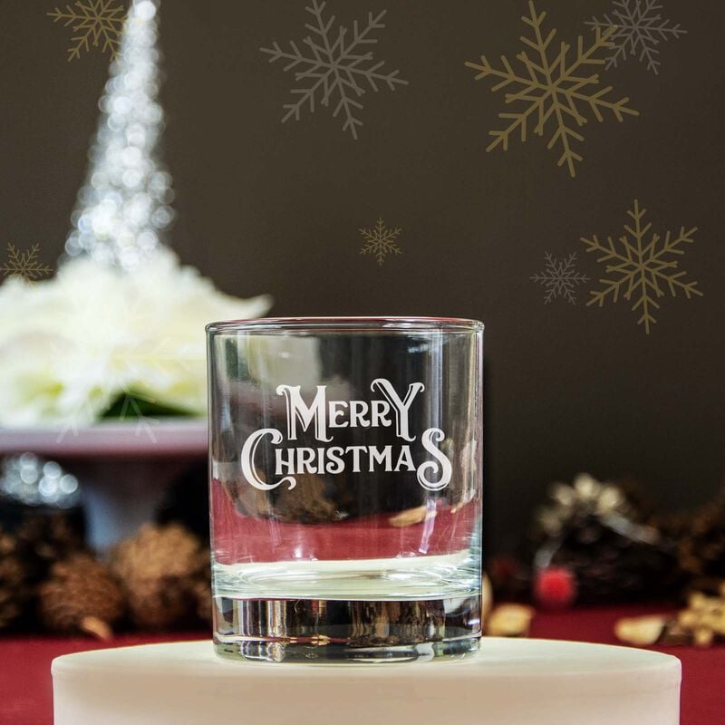 Set of 2 Personalised Whiskey Glasses With Engraving and Gift Box