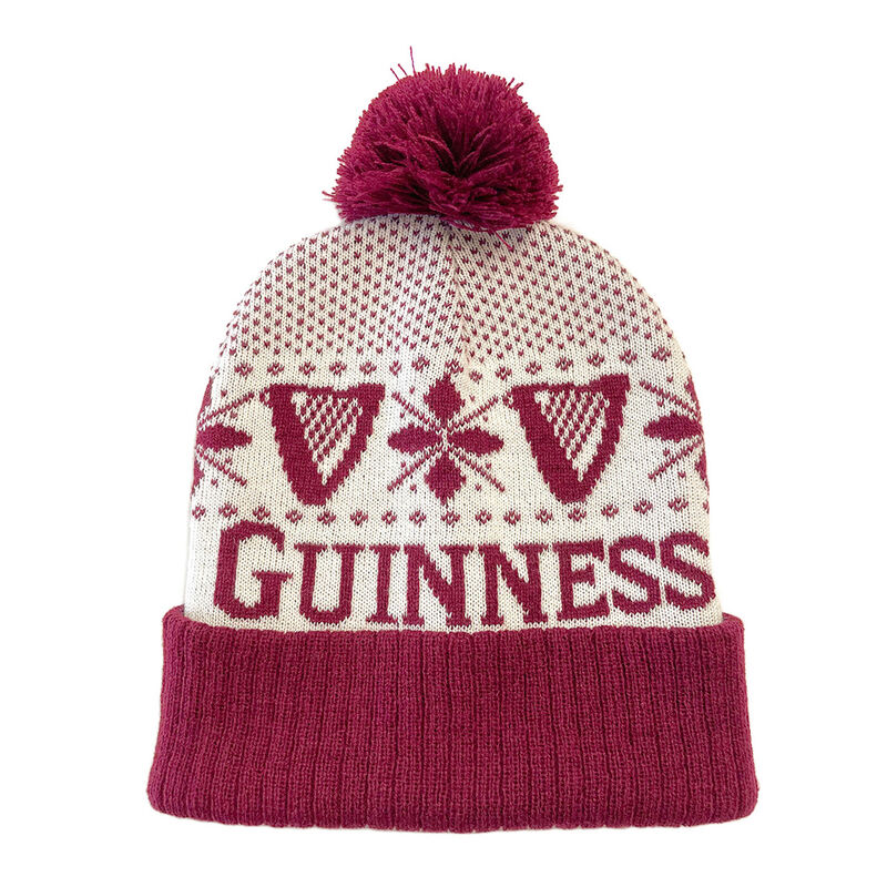 Guinness Christmas Snowflake Harp Hat