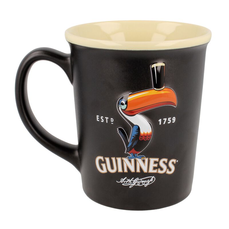 Guinness Large Toucan Embossed Mug - Black (Optional Gift Box)