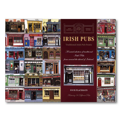 Irish Pubs Designed Placemats - Set of Four
