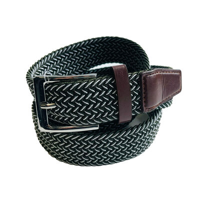 McCabe Collection Green Woven Stretchy Belt