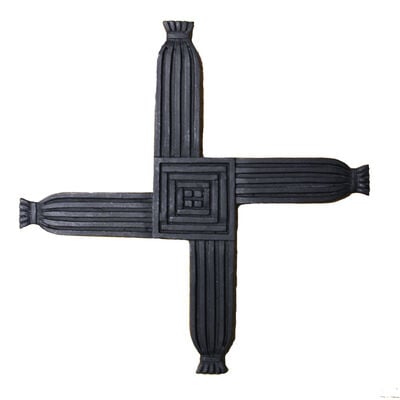 7” Standing Or Hanging Turf Decoration St. Brigid's Irish Cross