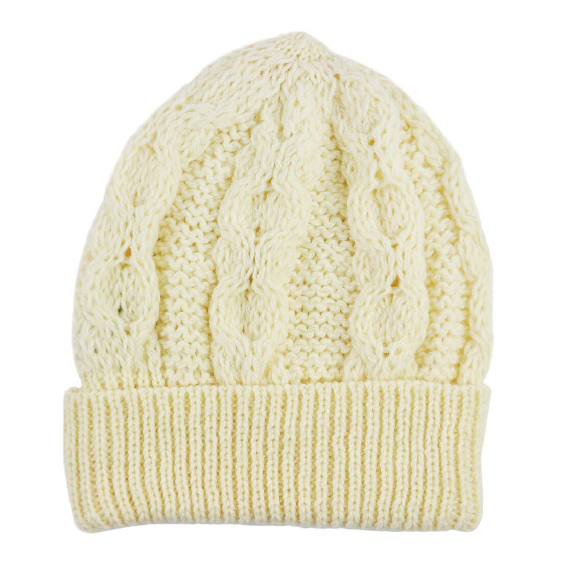 Buy Merino Wool Knit Hat Natural | Carrolls Irish Gifts
