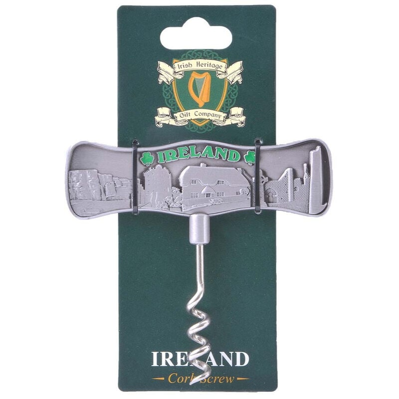 Ireland Design Corkscrew Metal Bottle Opener
