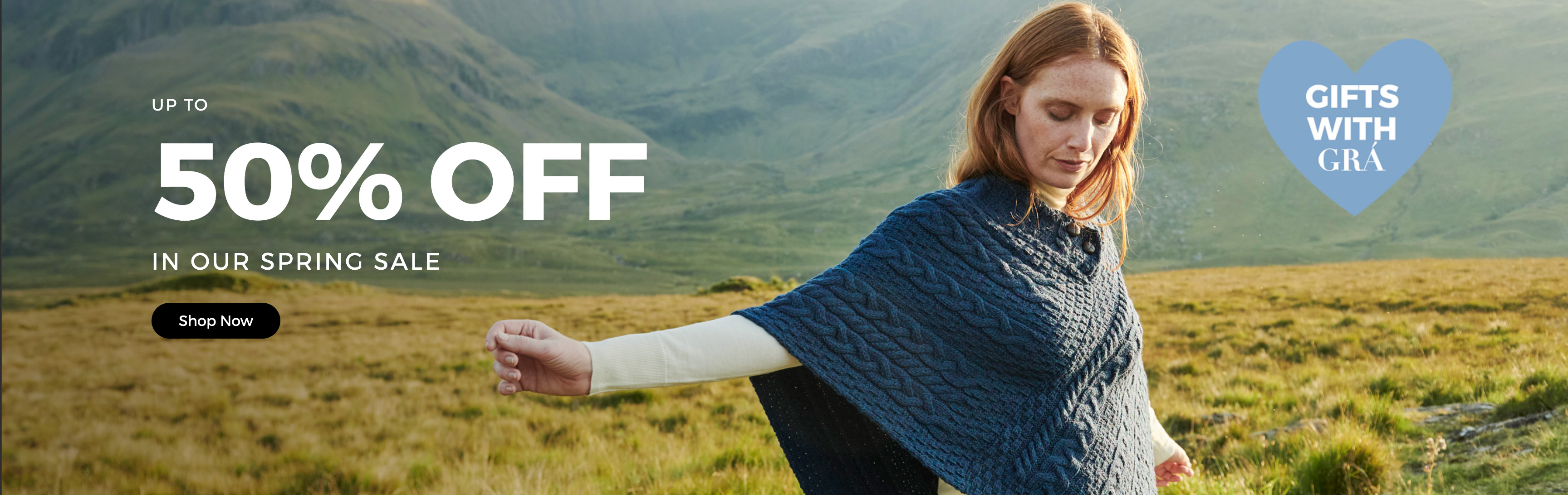 Shop up to 50% off in our spring sale!